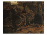 Paysage au château
