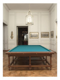 Vue intérieure : cabinets intérieurs du Roi : salon de billard de Louis XVI