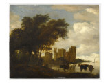 Paysage avec le château d'Egmond