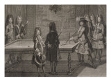 Louis XIV jouant au billard