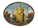 Modello pour le plafond de la salle de la cour d'assises du palais de Justice