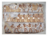 Peinture murale de la tombe d'Ounsou  scribe comptable des grains