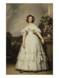 Marie-Clémentine d'Orléans  princesse d'Orléans puis de Saxe-Cobourg et Gotha (1817-1907) en 1839