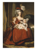 Marie-Antoinette de Lorraine-Hasbourg  reine de France et ses enfants