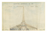 Palais de l'Electricité : projet d'habillage de Tour Eiffel pour l'Exposition Universelde 1900