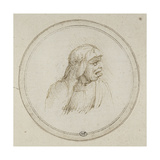 Vieille femme coiffée d'un voile