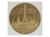 Medal: Inauguration of the Eiffel Tower  May 6  1889