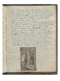 Album Noa Noa : Texte manuscrite et gravure de Lucas de Leyde