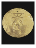 Pectoral circulaire avec figure anthropomorphe