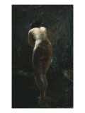 Femme nue debout  vue de dos