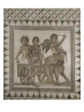 Mosaïque: Bacchus sur son char