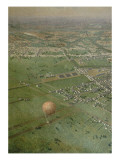 Vue générale de Paris  prise de l'Observatoire  en ballon