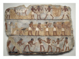 Peinture murale de la tombe d'Ounsou  scribe comptable des grains