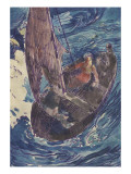 Album Noa-Noa : Homme dans une barque