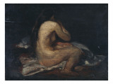 Femme nue assise