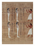 Papyrus mythologique d'Imenemsaouf  Supérieur des porteurs de bouclier-quera d'Amon