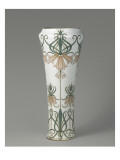 Vase de Marly  à décor de fleurs impériales en couleur