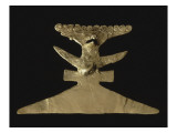 Pendentif en forme d'oiseau avec queue déployée