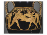 Amphore pseudo-panathénaïque attique à figures rouges