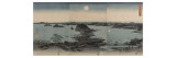 Vue des huit sites célèbres de Kanazawa le soir Lune
