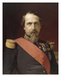 Napoléon III  en uniforme de général de Division  dans son Grand Cabinet aux Tuileries  en 1862