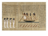 Papyrus mythologique d'Imenemsaouf  Supérieur des porteurs de bouclier-quera d'Amon