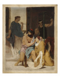 Odysseus Recognized by His Nurse Eurycleia (Sketch)