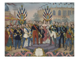 Napoléon III reçoit  souverains et  personnages illustres qui ont visité l'exposition universe