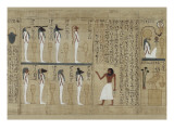 Papyrus mythologique d'Imenemsaouf  Supérieur des porteurs de bouclier-quera d'Amon
