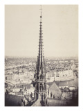 Paris  Flèche de Notre-Dame  en plomb et cuivre martelé  Viollet le Duc