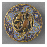 Médaillon ajouré : sirène-oiseau