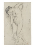 Femme nue  debout