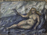 Femme nue au miroir