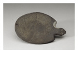 Palette en forme de tortue avec la tête seule indiquée