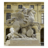 Mercure à cheval sur Pégase