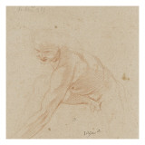 Homme nu penché en avant