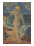 Femme nue devant la mer