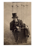 Nadar (Félix Tournachon) dans sa nacelle