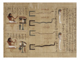 Papyrus mythologique d'Imenemsaouf  Supérieur des porteurs de bouclier-quera d'Amon