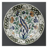 Plat aux trois fleurs