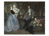 Portrait du marquis et de la marquise de Miramon et de leurs enfants