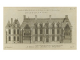 Planche 246 (2) : Elévation de la façade côté cour l'hôtel de Bretonvilliers   construit par