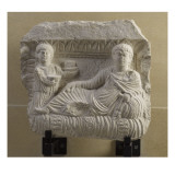 Relief funéraire : scène de banquet