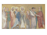 Procession de saints martyrs esquisse