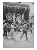 Le président Lebrun à Bordeaux pour la fête du vin  le 18 juin 1934