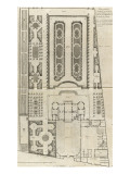 Planche 9 : Plan général des bâtiments et  des jardins de l'hôtel de la duchesse du Maine