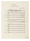 Prélude à "l'après-midi d'un faune" : Partition d'orchestre : page 1