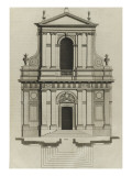 Planche 221 : Elévation du portail de l'église du couvent des Barnabites