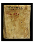 Plaque de coffret ou de porte : saint () en orant