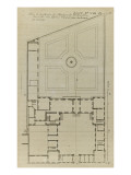 Planche 246 (1) : Plan au sol de l'hôtel de Bretonvilliers   construit par l'architecte Androuet Du